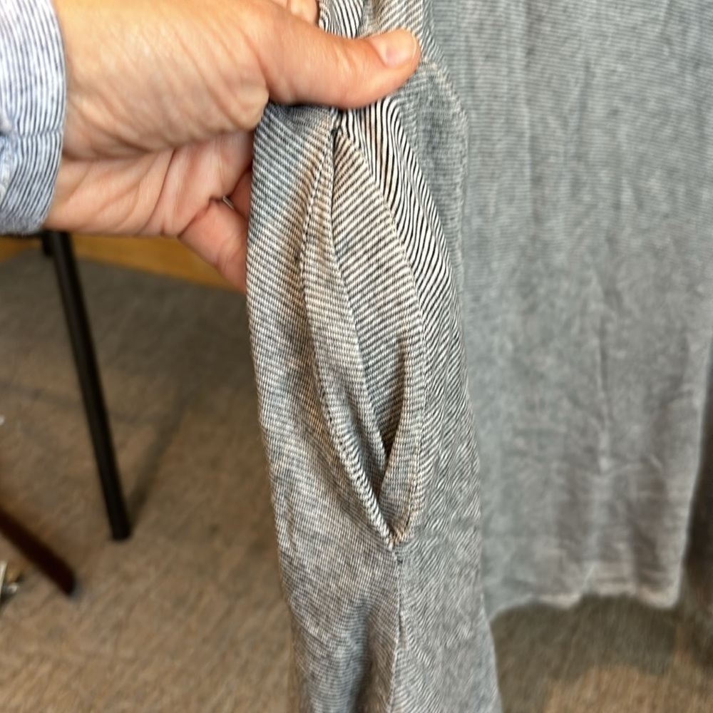 Elan Striped Cotton Dress - size L​ - Picture 6 of 6